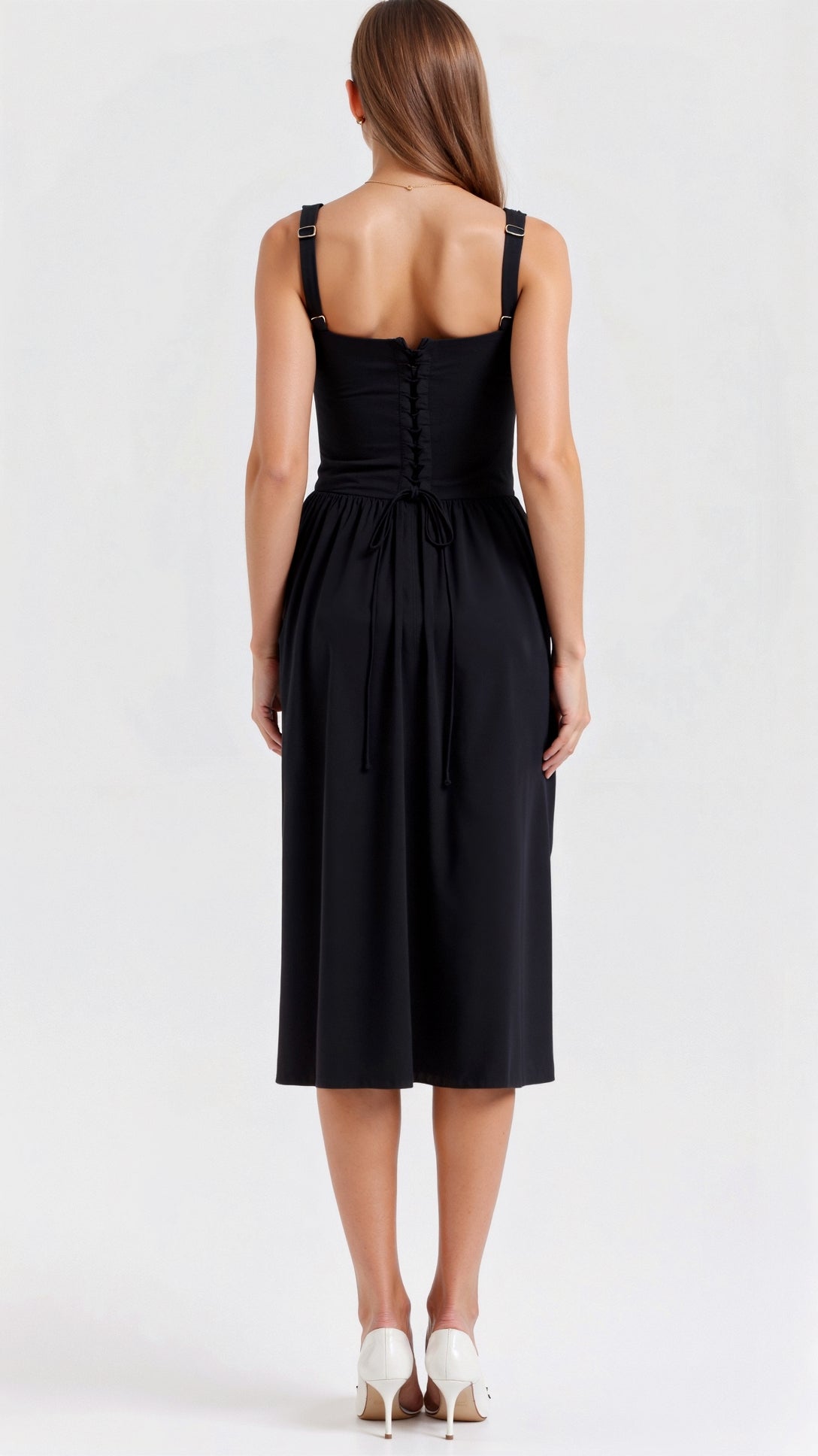 Women's Floral Midi Dress Cotton for Summer Events 4