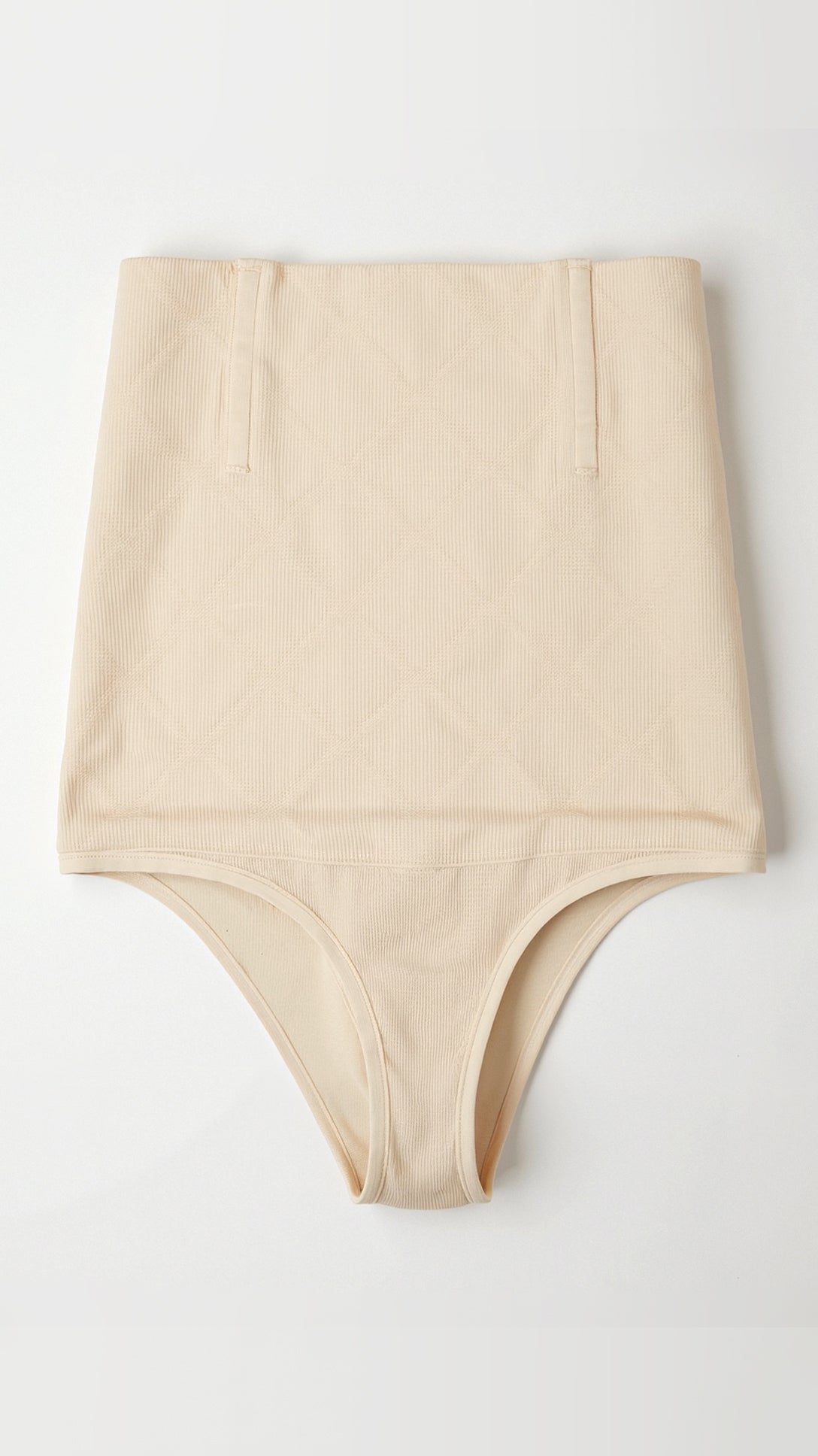 Women's High-Waisted Seamless Tummy Control Thong Nylon 2