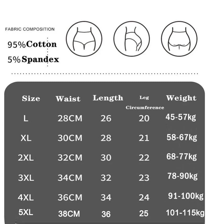 Women's High Waisted Underwear Cotton 4-Pack