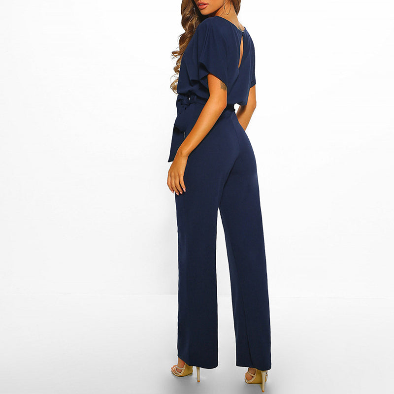 Women's Jumpsuit Knitting Full-Length Fitted Style