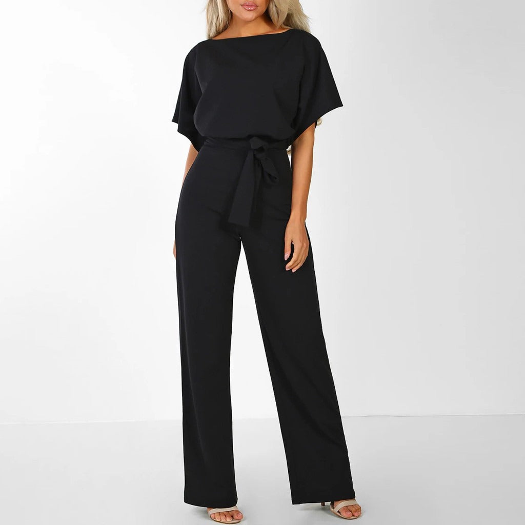 Women's Jumpsuit Knitting Full-Length Fitted Style