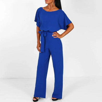 Women's Jumpsuit Knitting Full-Length Fitted Style