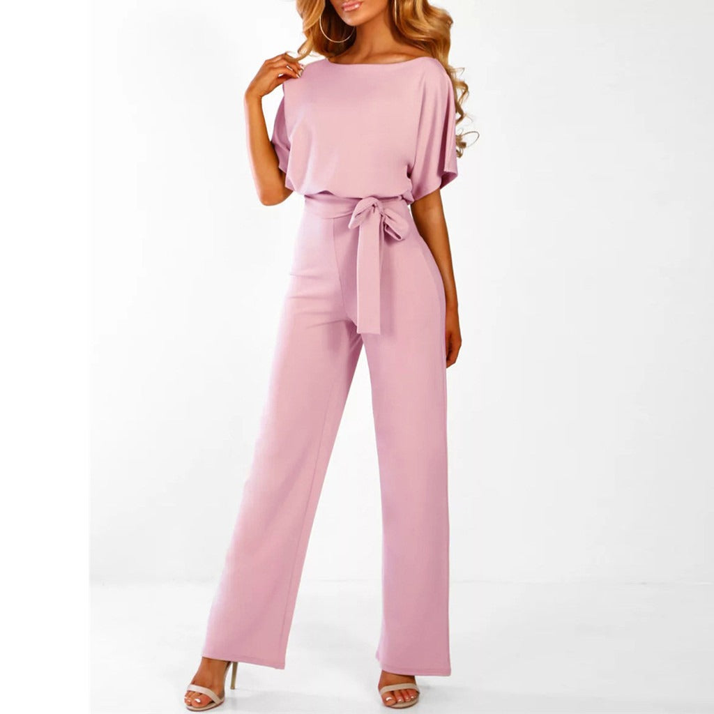 Women's Jumpsuit Knitting Full-Length Fitted Style