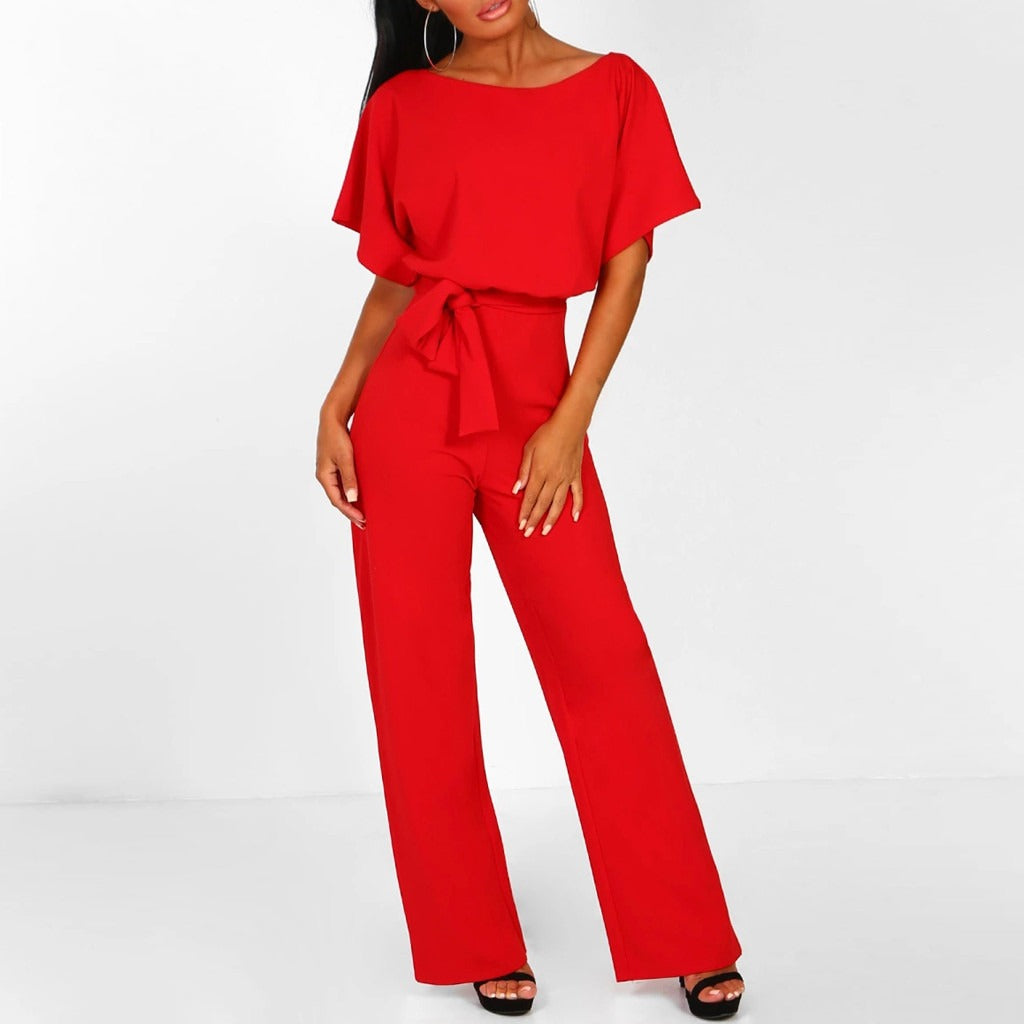 Women's Jumpsuit Knitting Full-Length Fitted Style