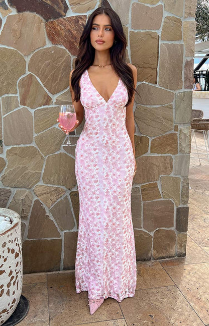 Women's Lace Maxi Dress Lightweight