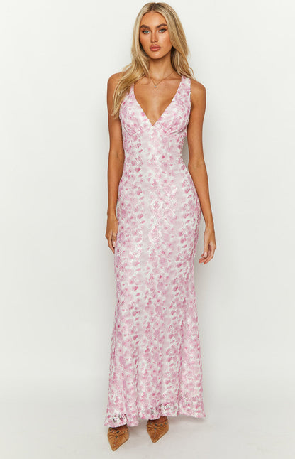 Women's Lace Maxi Dress Lightweight