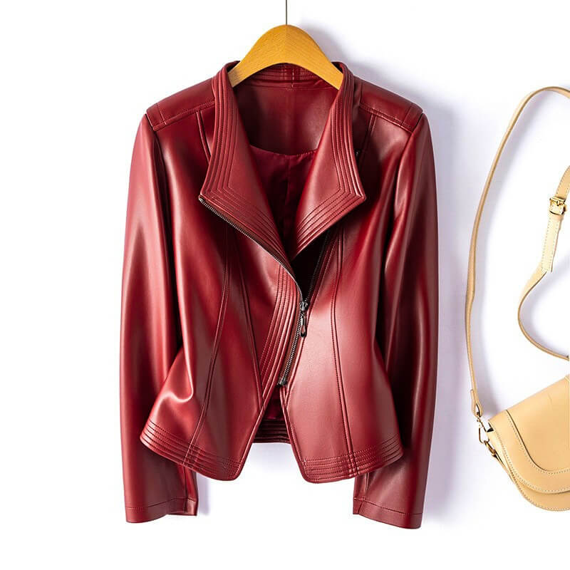 Women's Leather Jacket Vegan Leather 0