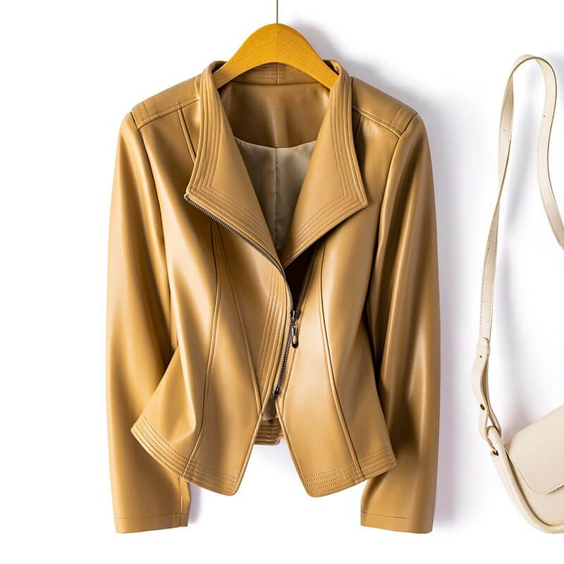 Women's Leather Jacket Vegan Leather 3