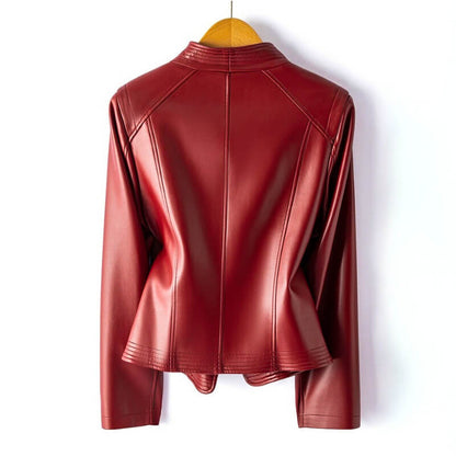 Women's Leather Jacket Vegan Leather 5