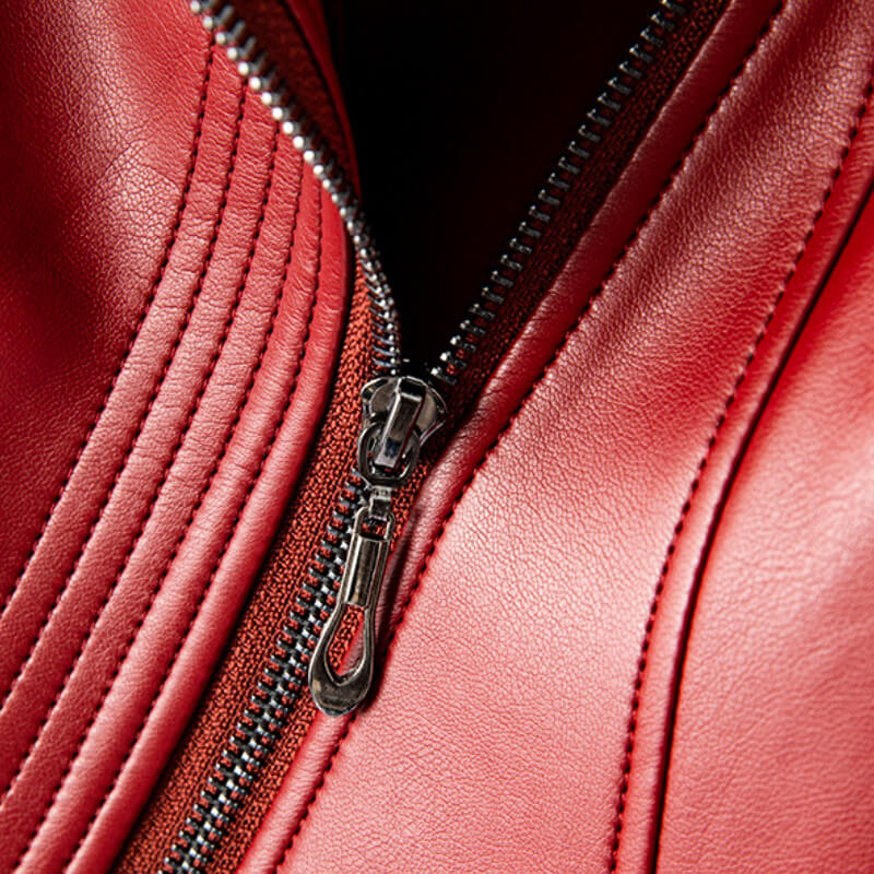 Women's Leather Jacket Vegan Leather 7
