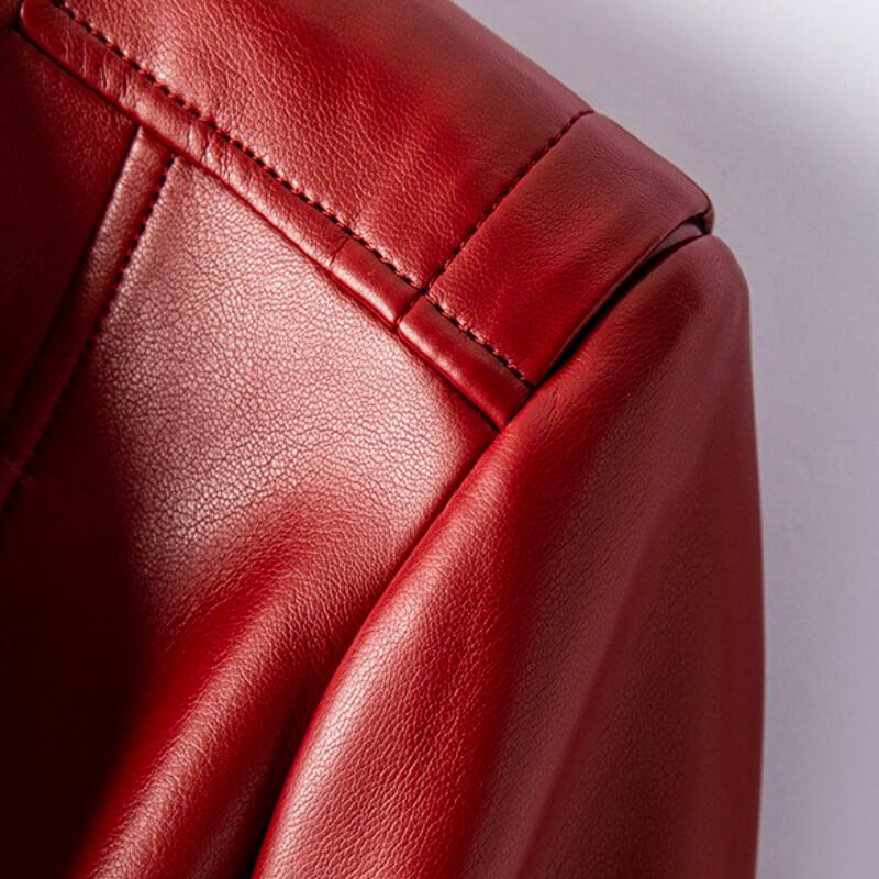Women's Leather Jacket Vegan Leather 8