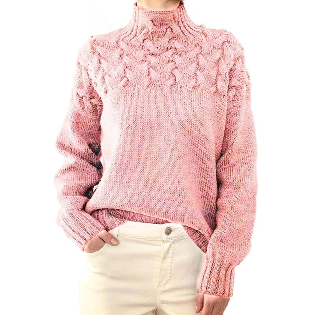 Women's Long Sweater Cotton Turtleneck 2