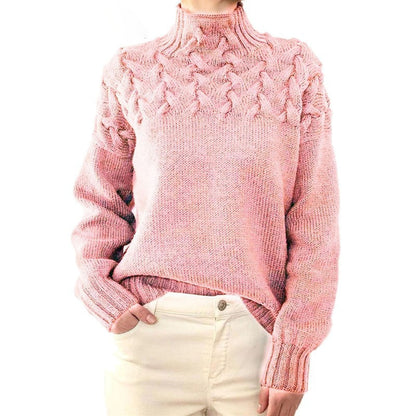 Women's Long Sweater Cotton Turtleneck 2