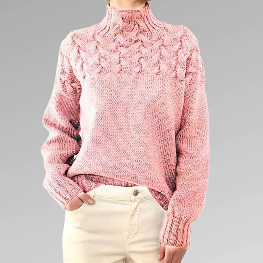 Women's Long Sweater Cotton Turtleneck 3