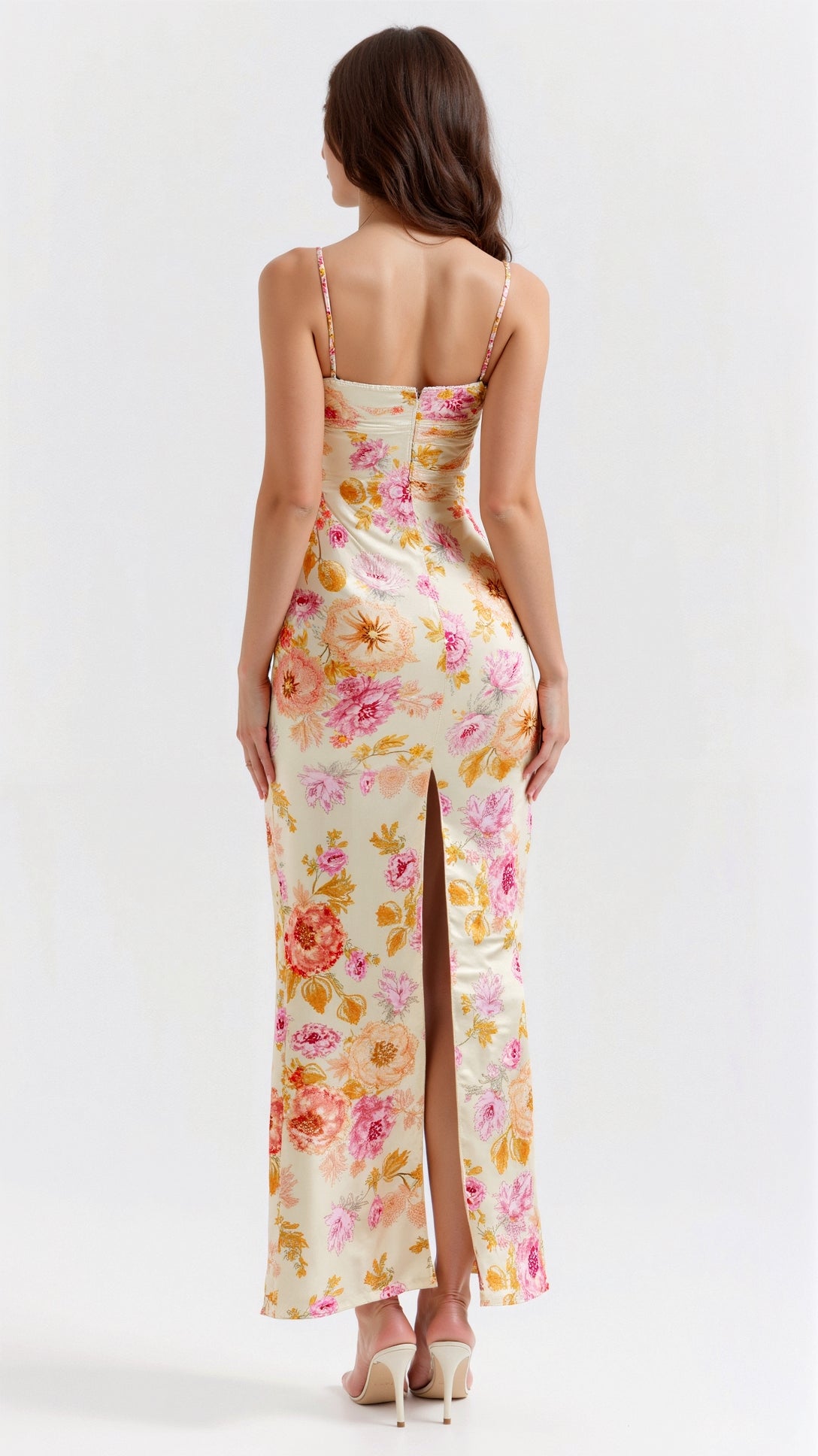 Women's Maxi Dress Floral Print Polyester 4
