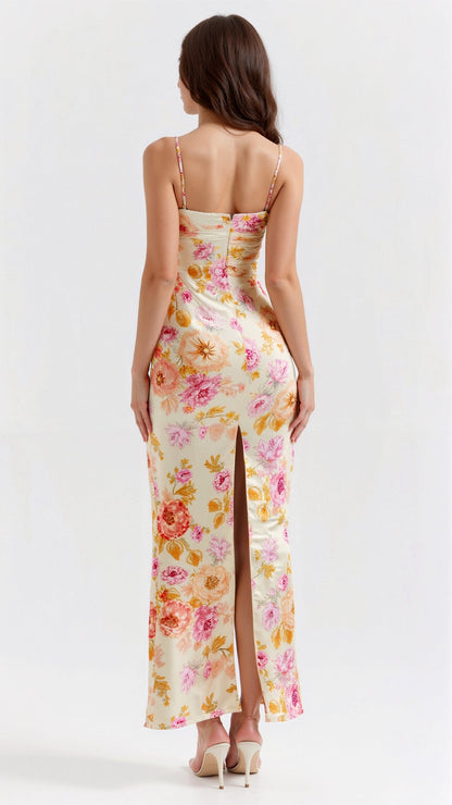 Women's Maxi Dress Floral Print Polyester 4