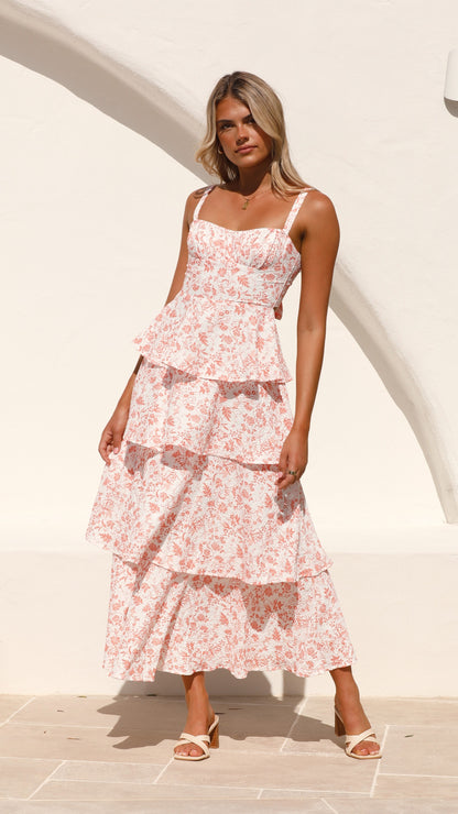 Women's Maxi Dress Floral Print Polyester Spandex 0