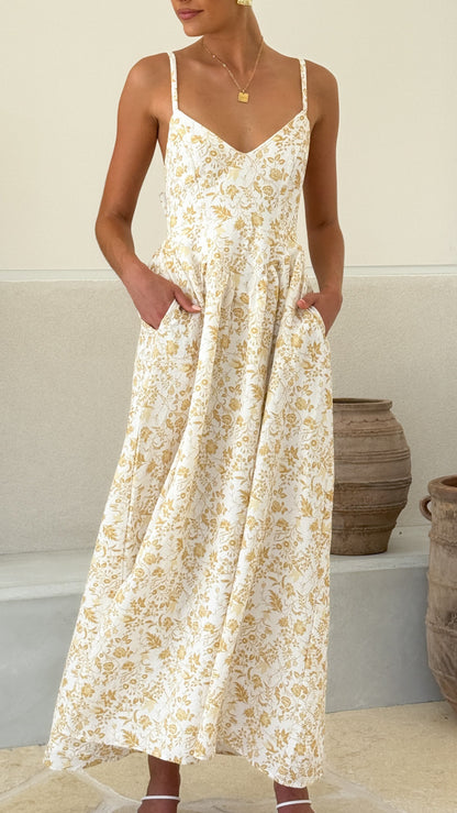 Women's Maxi Dress Polyester Floral Print 3