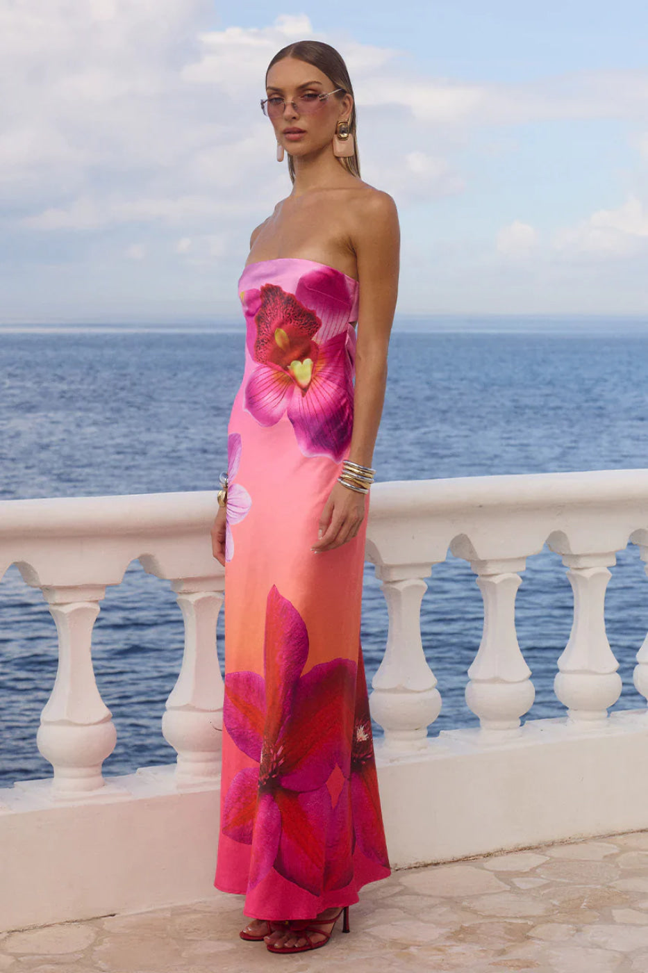 Women's Maxi Dress Polyester Ombre Design 2