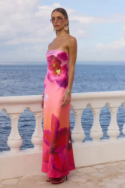 Women's Maxi Dress Polyester Ombre Design 2