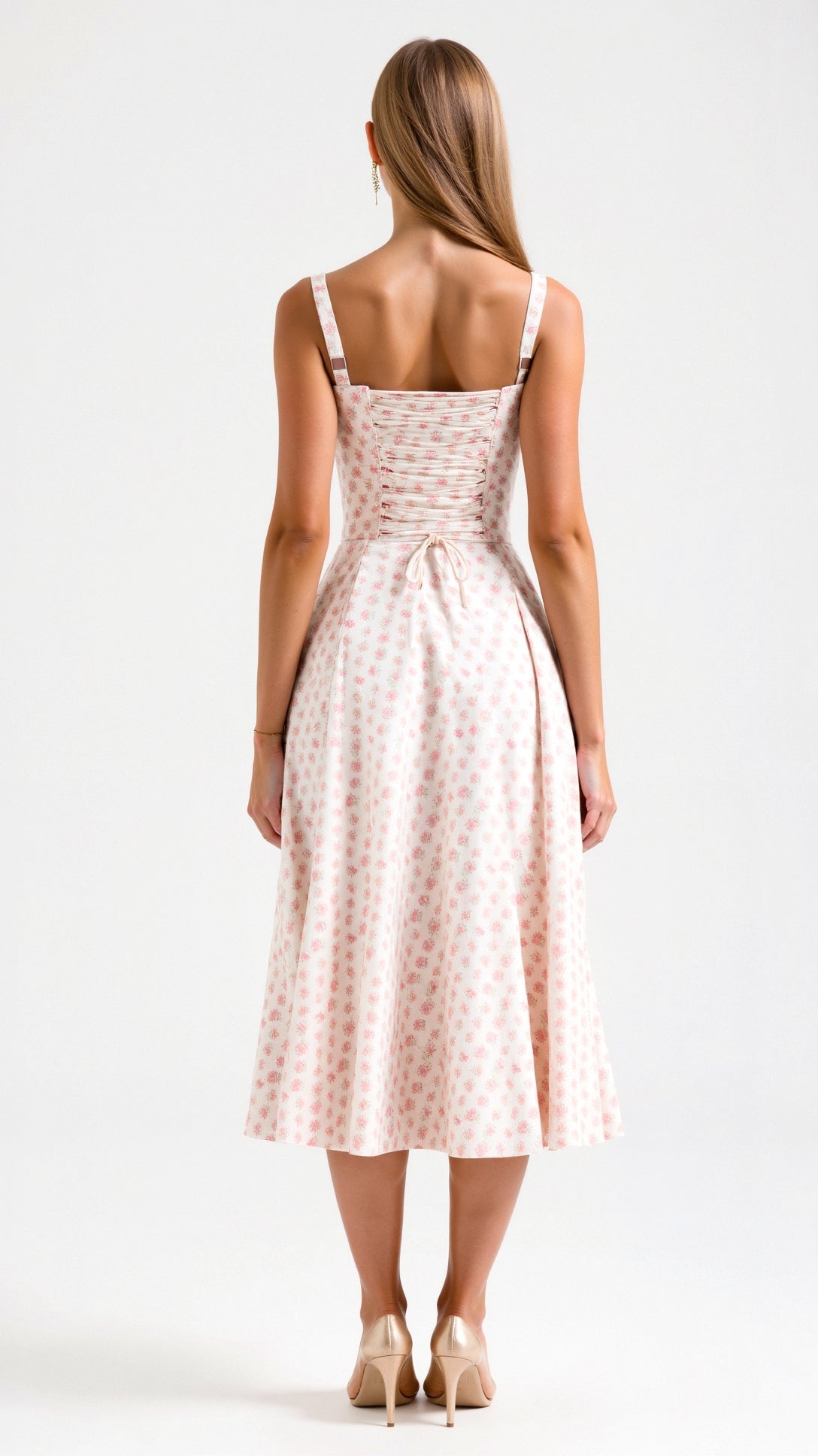 Women's Midi Dress Polyester with Slit for Summer Events 4