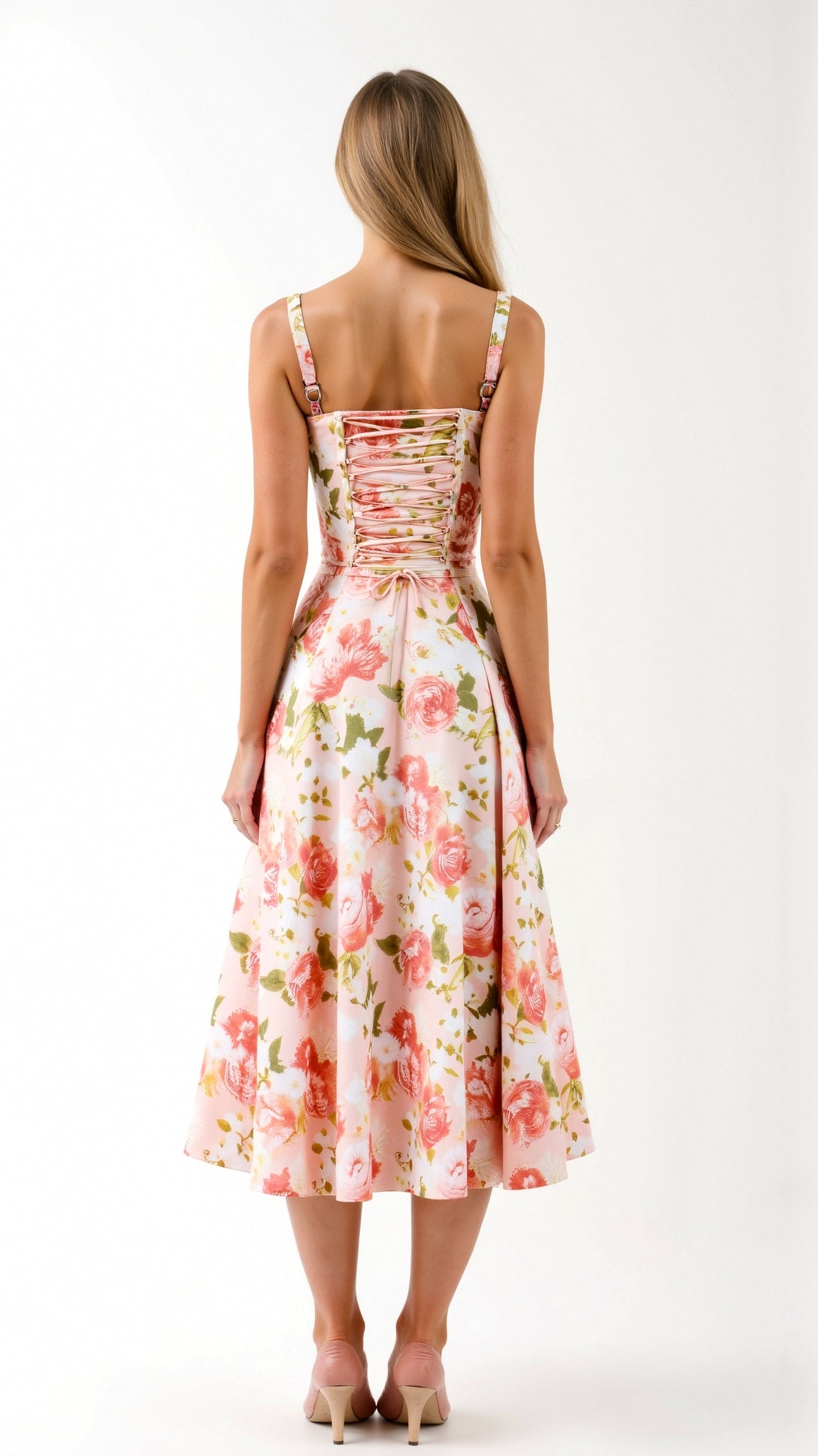 Women's Midi Dress Polyester with Slit for Summer Events 7