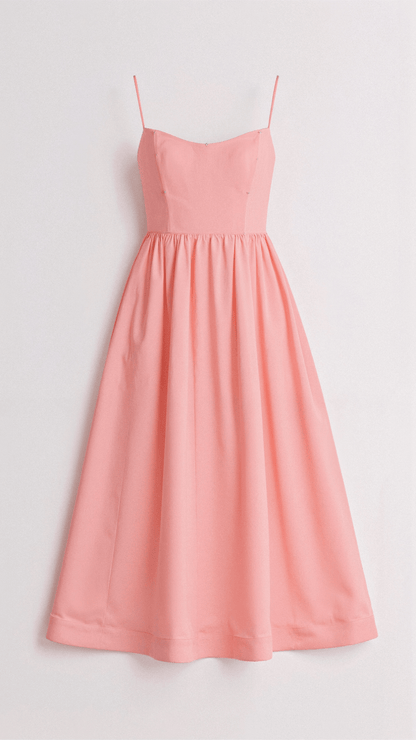 Women's Midi Dress Viscose Flowing Cut for Summer Casual Outings 5