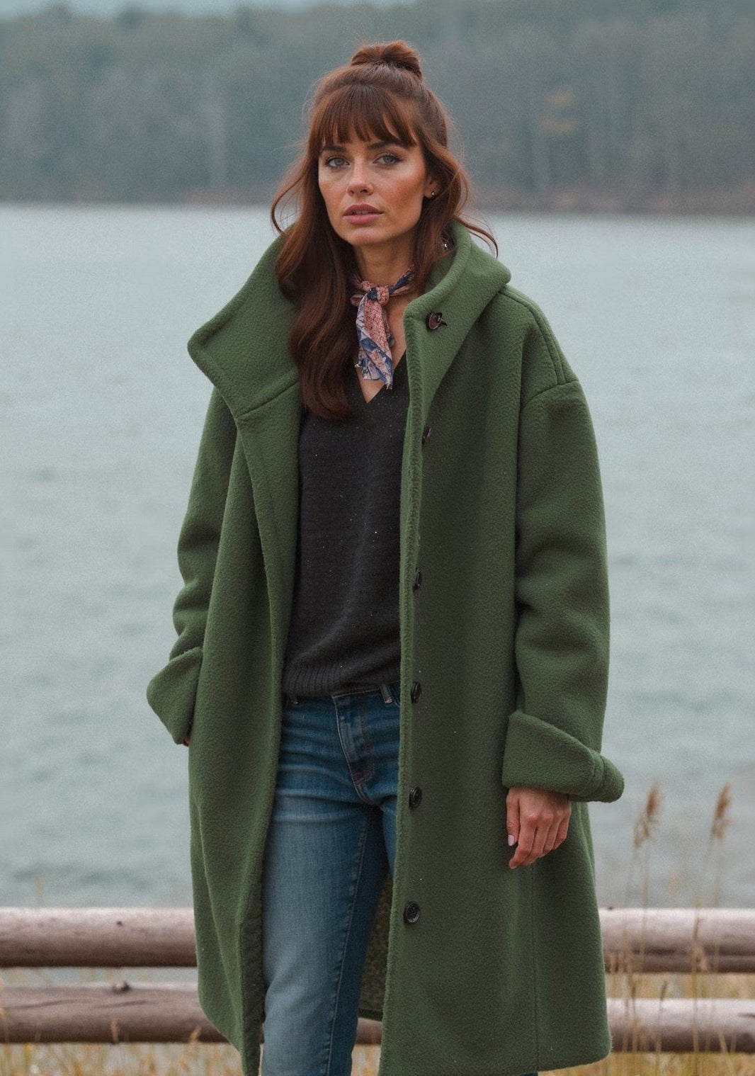 Women's Oversized Fleece Jacket Comfortable 0