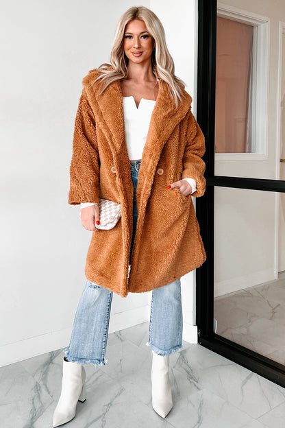 Women's Oversized Sherpa Coat Polyester - Winter Coats for Women 3