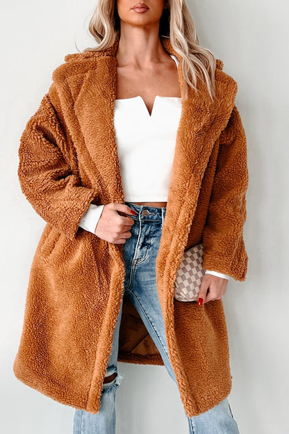 Women's Oversized Sherpa Coat Polyester - Winter Coats for Women 6