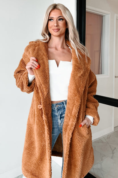 Women's Oversized Sherpa Coat Polyester - Winter Coats for Women 8