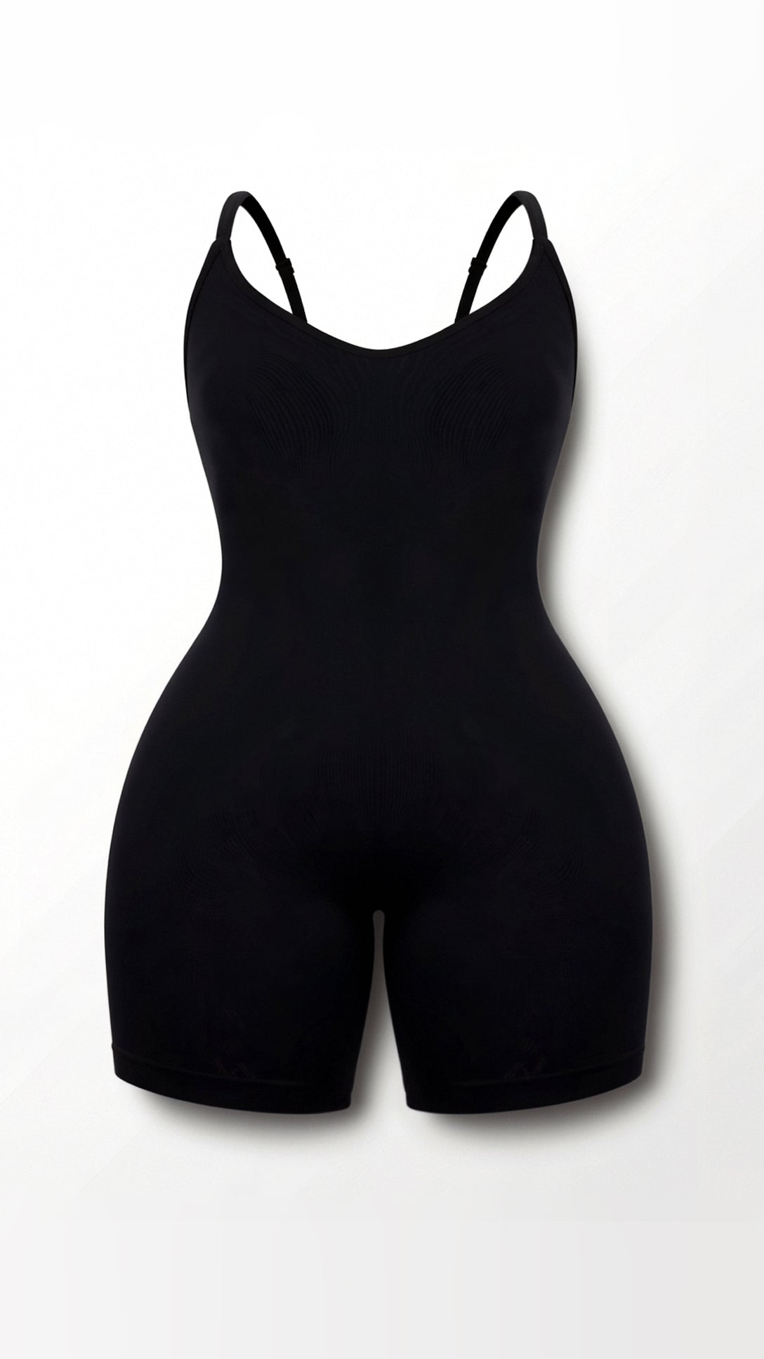 Women's Shapewear Bodysuit Compression Fabric Mid Thigh Length 5