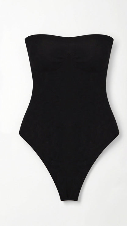 Women's Shapewear Bodysuit Nylon Spandex 2