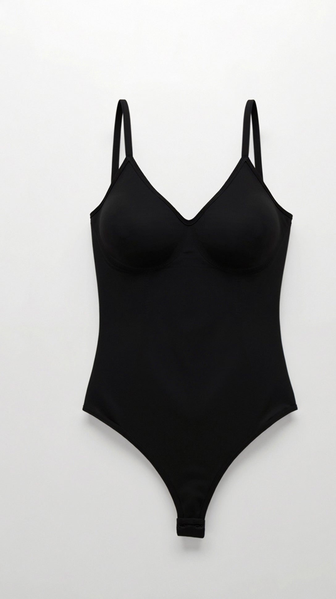 Women's Shapewear Bodysuit Nylon Spandex with V-Neck and Seamless Design 2