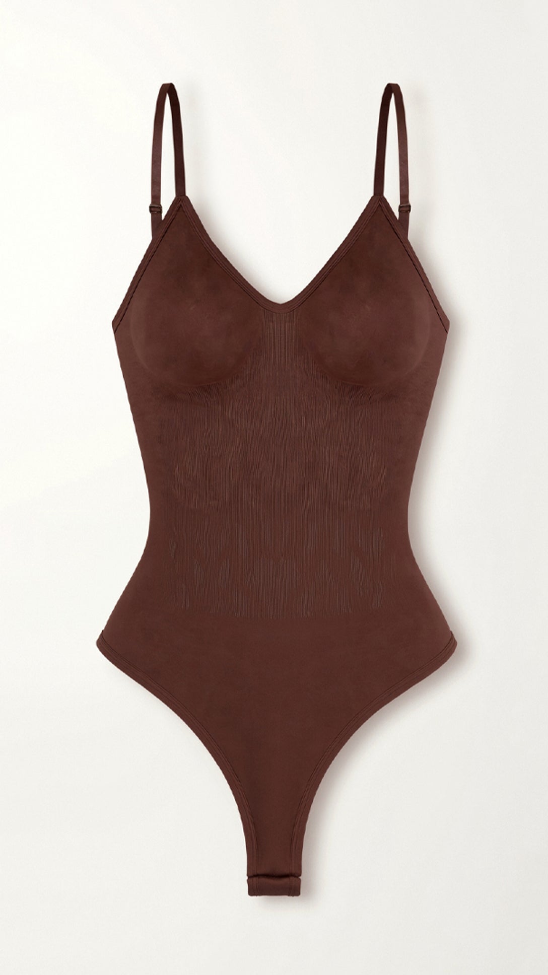 Women's Shapewear Bodysuit Nylon Spandex with V-Neck and Seamless Design 5