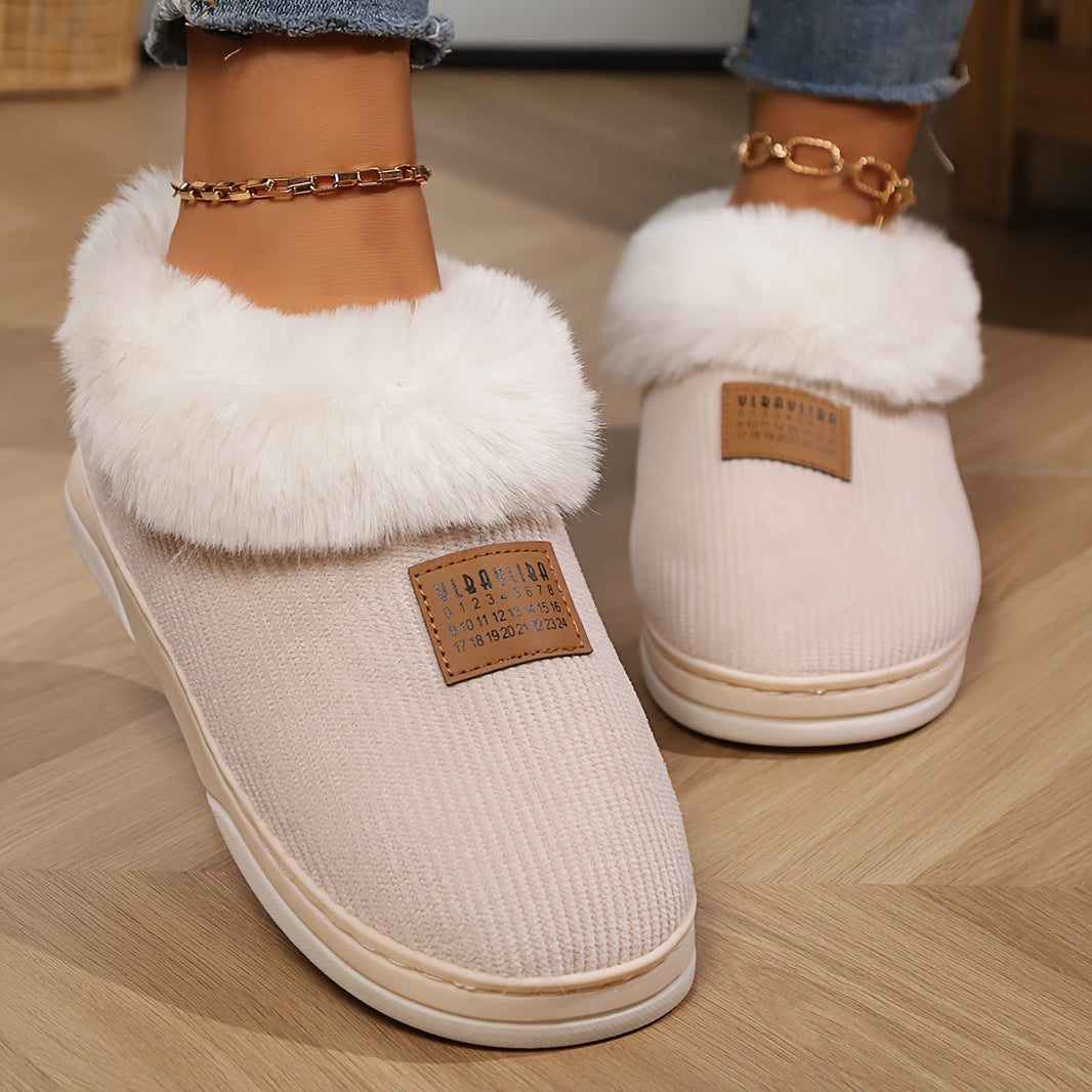 Women's Slippers Fleece Lined Non-Slip Indoor Comfort 0
