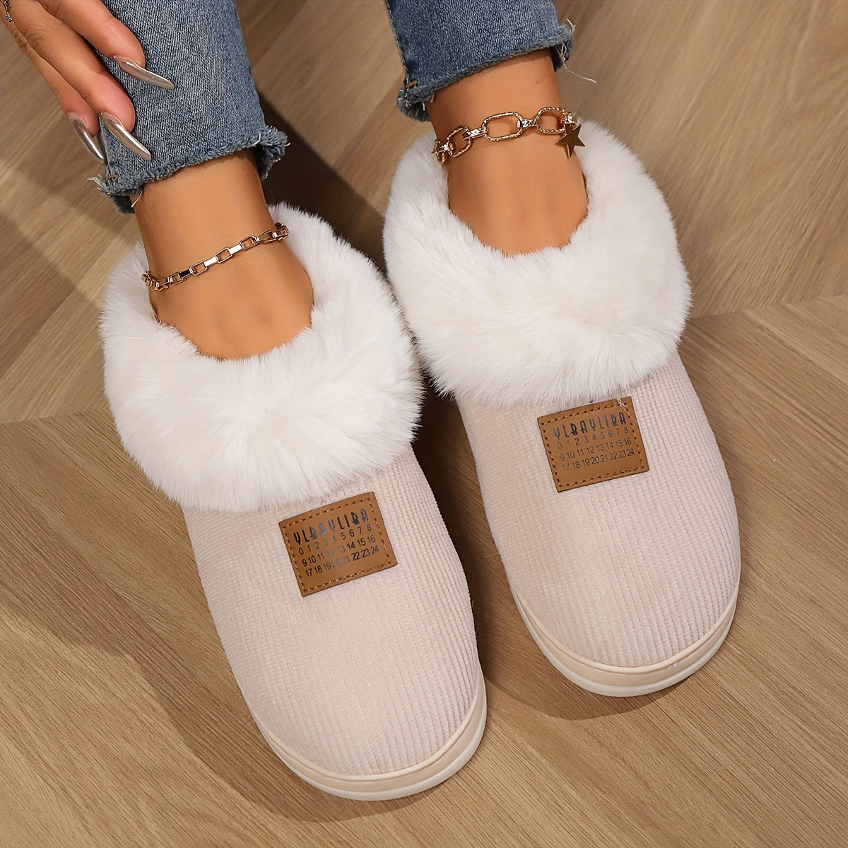 Women's Slippers Fleece Lined Non-Slip Indoor Comfort 3