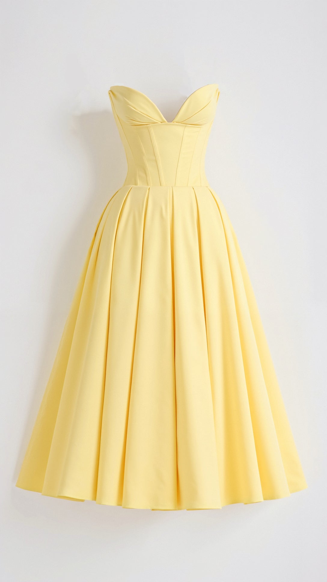 Women's Strapless Midi Dress Polyester 8