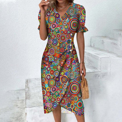 Women's Summer Dress Polyester Lightweight Flattering