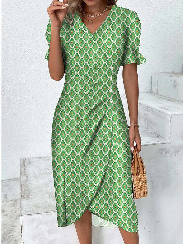 Women's Summer Dress Polyester Lightweight Flattering