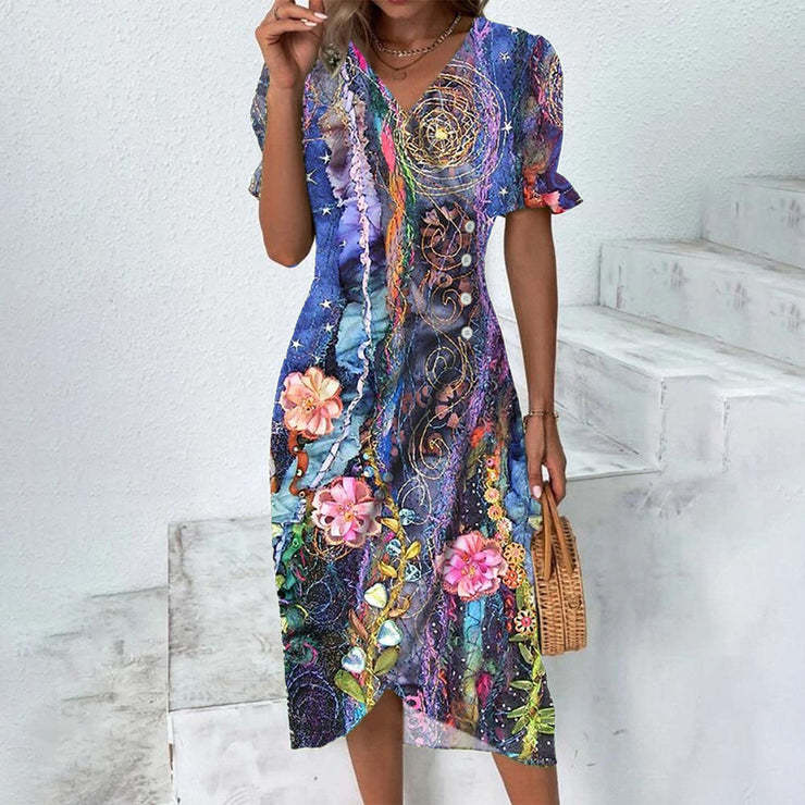 Women's Summer Dress Polyester Lightweight Flattering