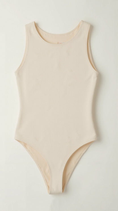 Women's Thong Bodysuit Stretch Fabric - Black 2