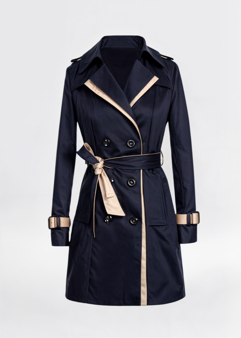 Women's Trench Coat Premium Fabric Double Design 5