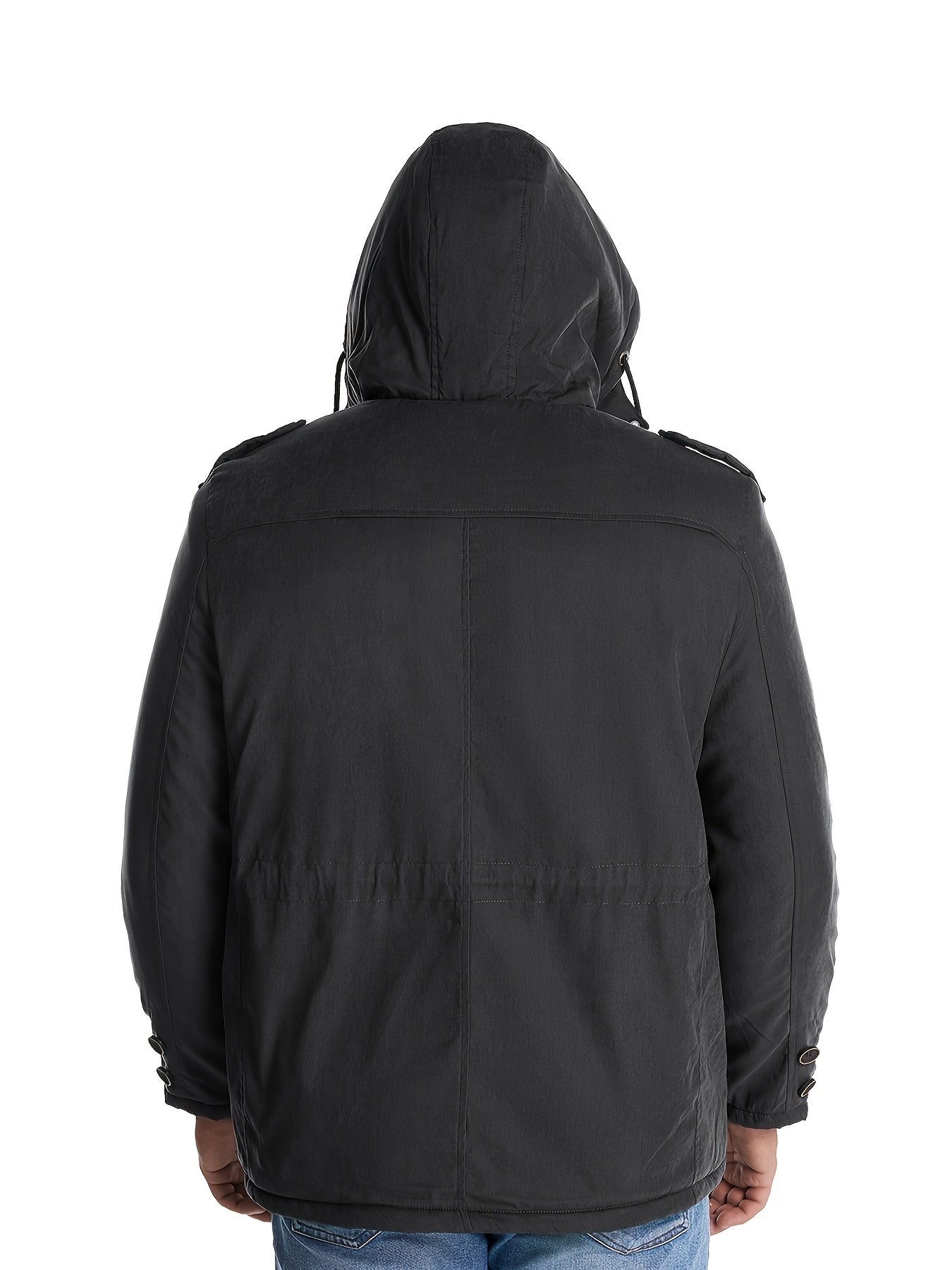 Casual Fleece Multi Pocket Hooded Cargo Winter Jacket | Ideal for Winter