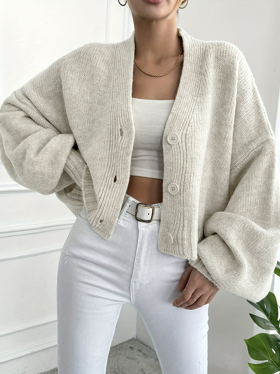 Casual Cotton Cardigan for Women | Ideal for Winter