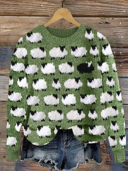 Women's Vintage Knit Sweater – Cozy, Timeless Style