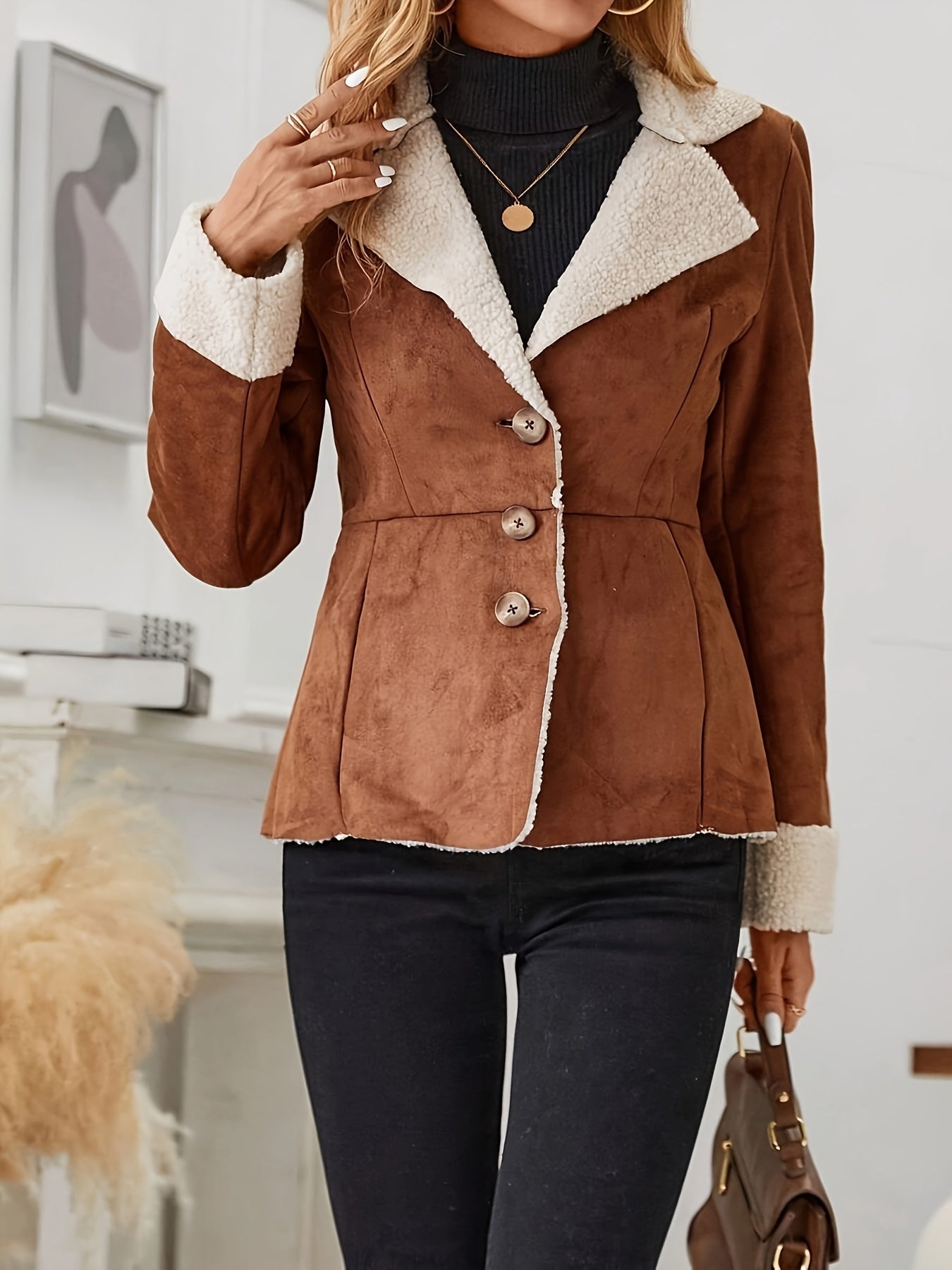 Elegant Women’s Sheepskin Gilet Jacket | Warm Autumn & Winter Layering