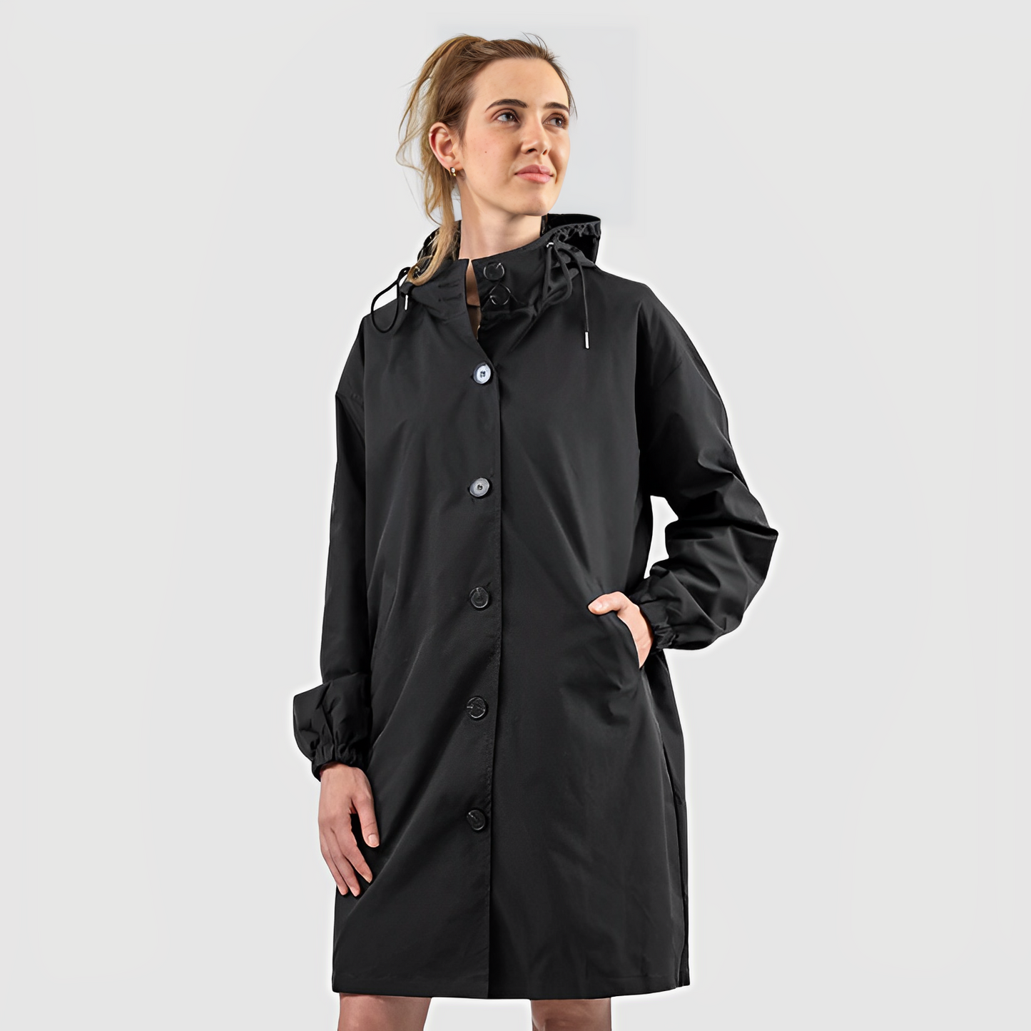 Classic Waterproof Rain Jacket with Hood for Women | Great for Outdoor Activities