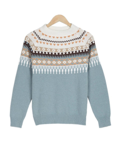 Women's Boho Comfort Sweater – Soft Knit, Relaxed Fit