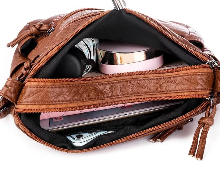 Sofie Soft Leather Shoulder Bag – Elegant, Lightweight & Everyday Ready